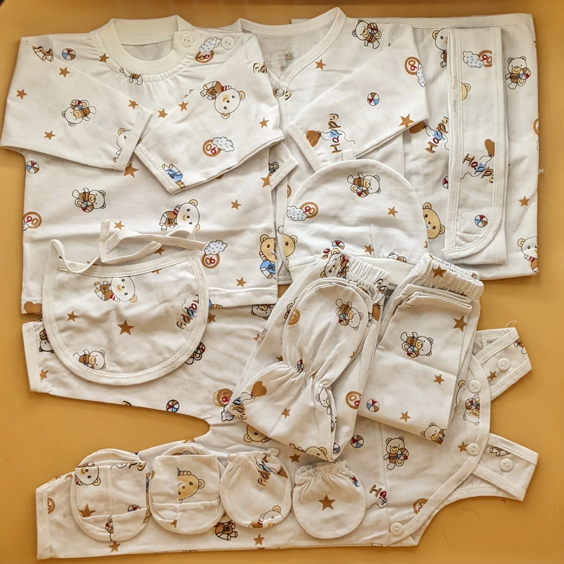11 Pieces Starter/Suit Set - Happy Bear - Image 4