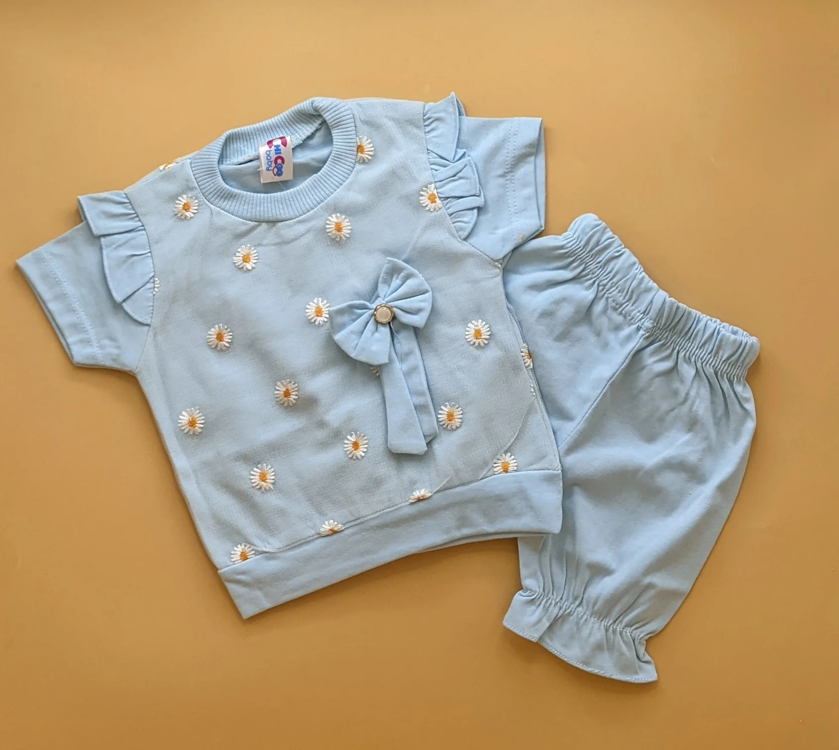 Baby Co-Ord Set - Sun Flowers - Image 3