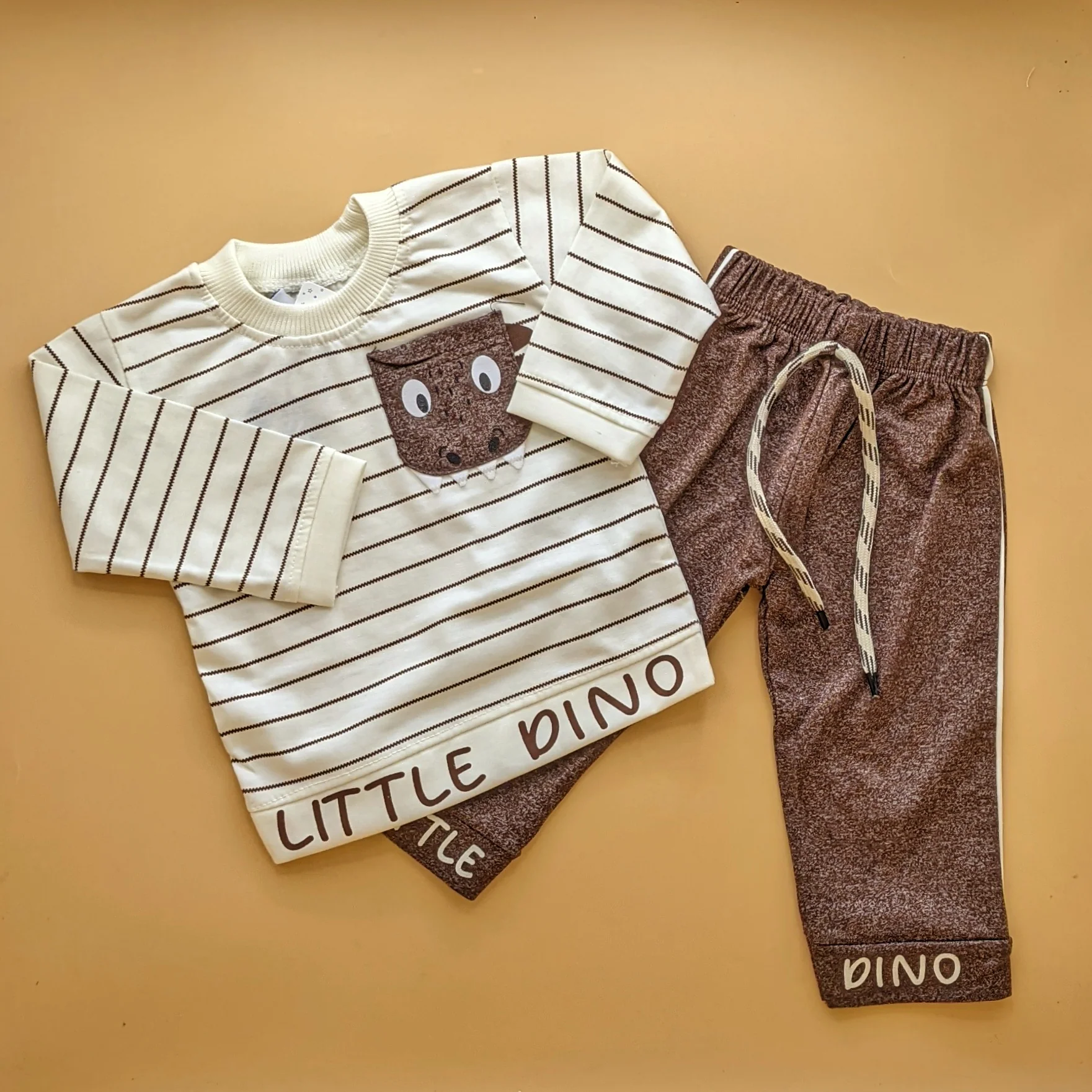 2 Piece Baby Suit - Little Dino - Image 3