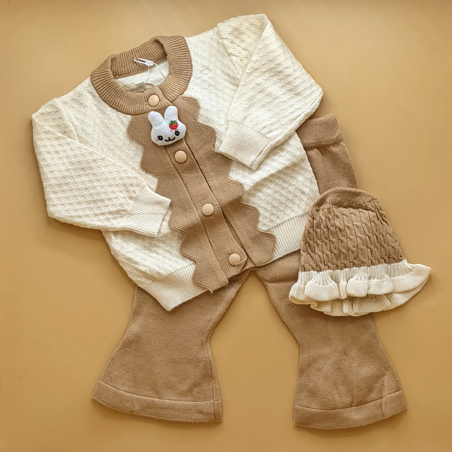 2 Piece Imported Woolen Suit with Cap - Kitty 😺 - Image 6