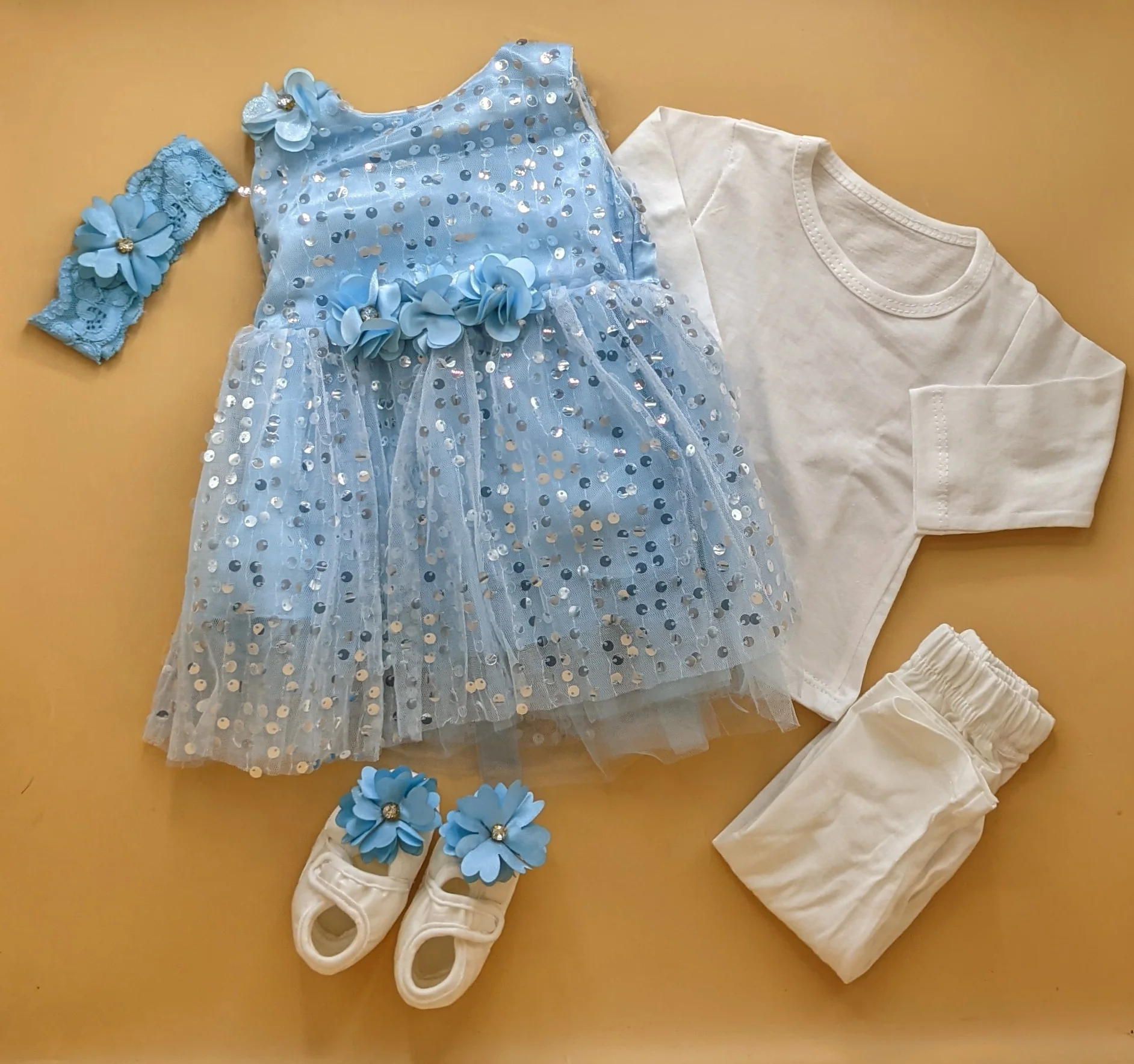 5 Pieces Frock Set - Image 3