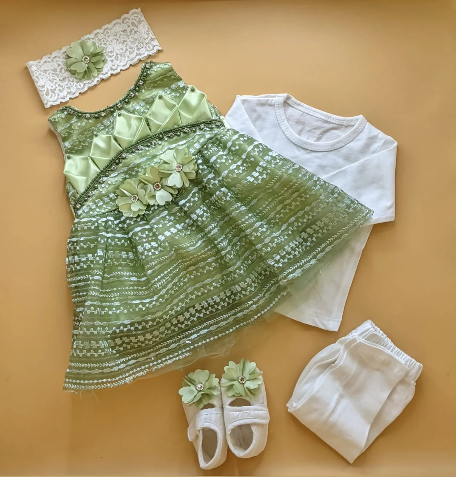 5 Pieces Frock Set - Image 6