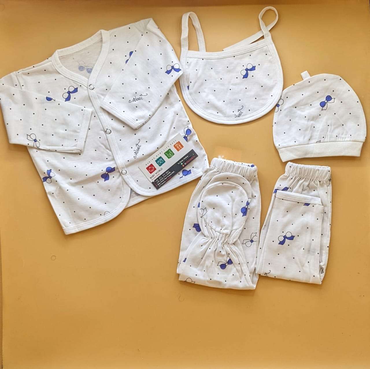 5 Pieces Suit Set - Bow - Image 4