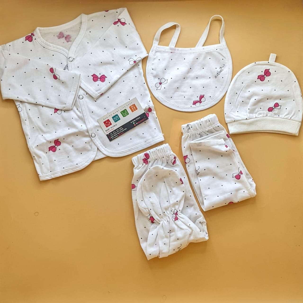 5 Pieces Suit Set - Bow - Image 5