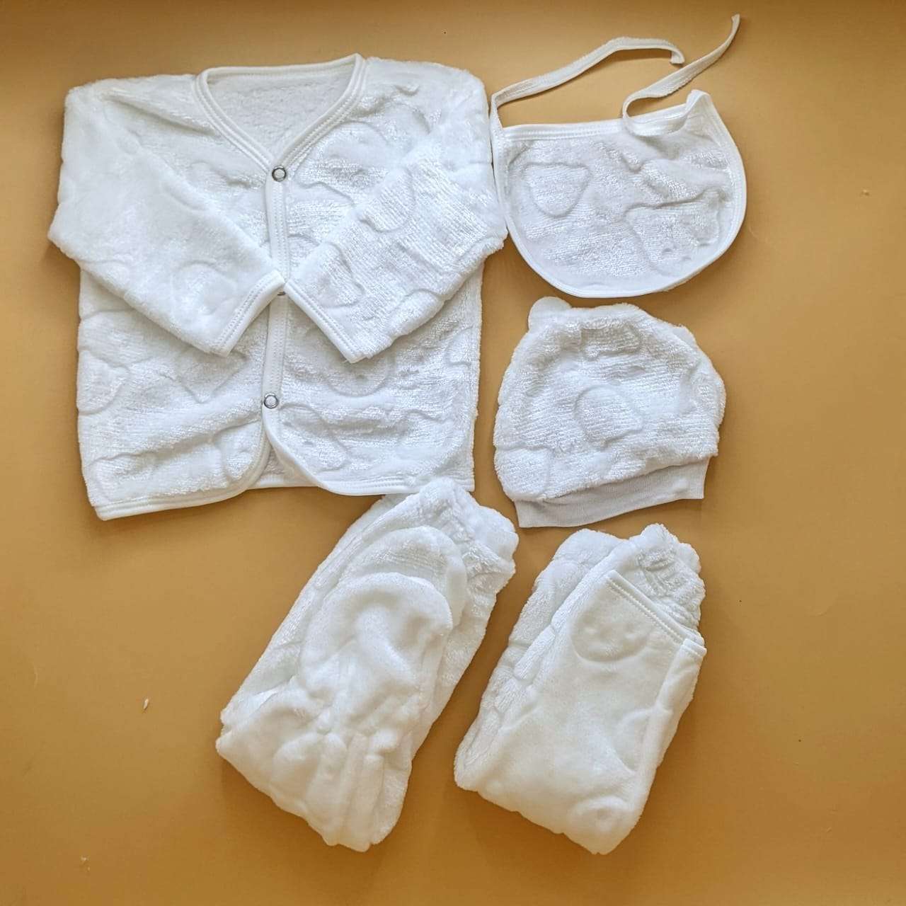 5 Pieces Suit Set - Plain - Winter - Image 6