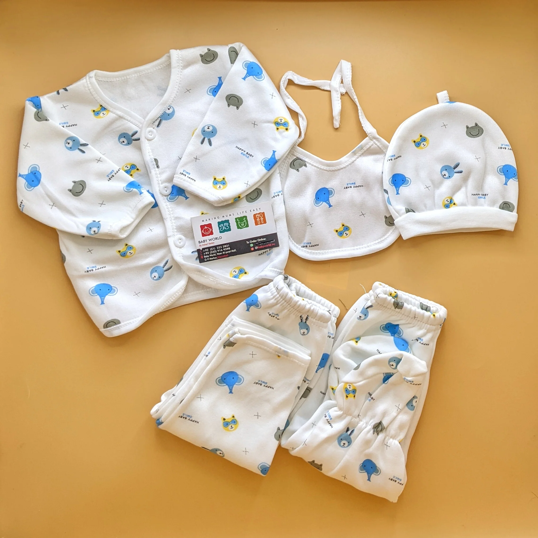 5 Pieces Suit Set - Winter - Rabbit/Frog/Elephant - Image 2