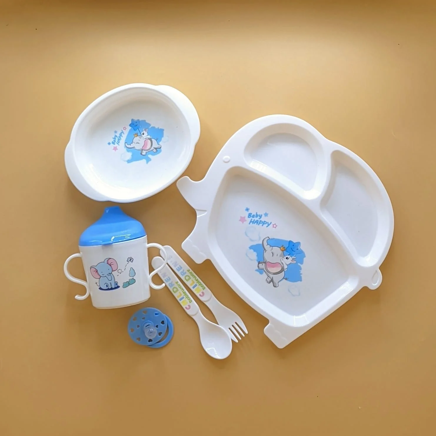 6 Pieces Feeding Set - Elephant - Image 2
