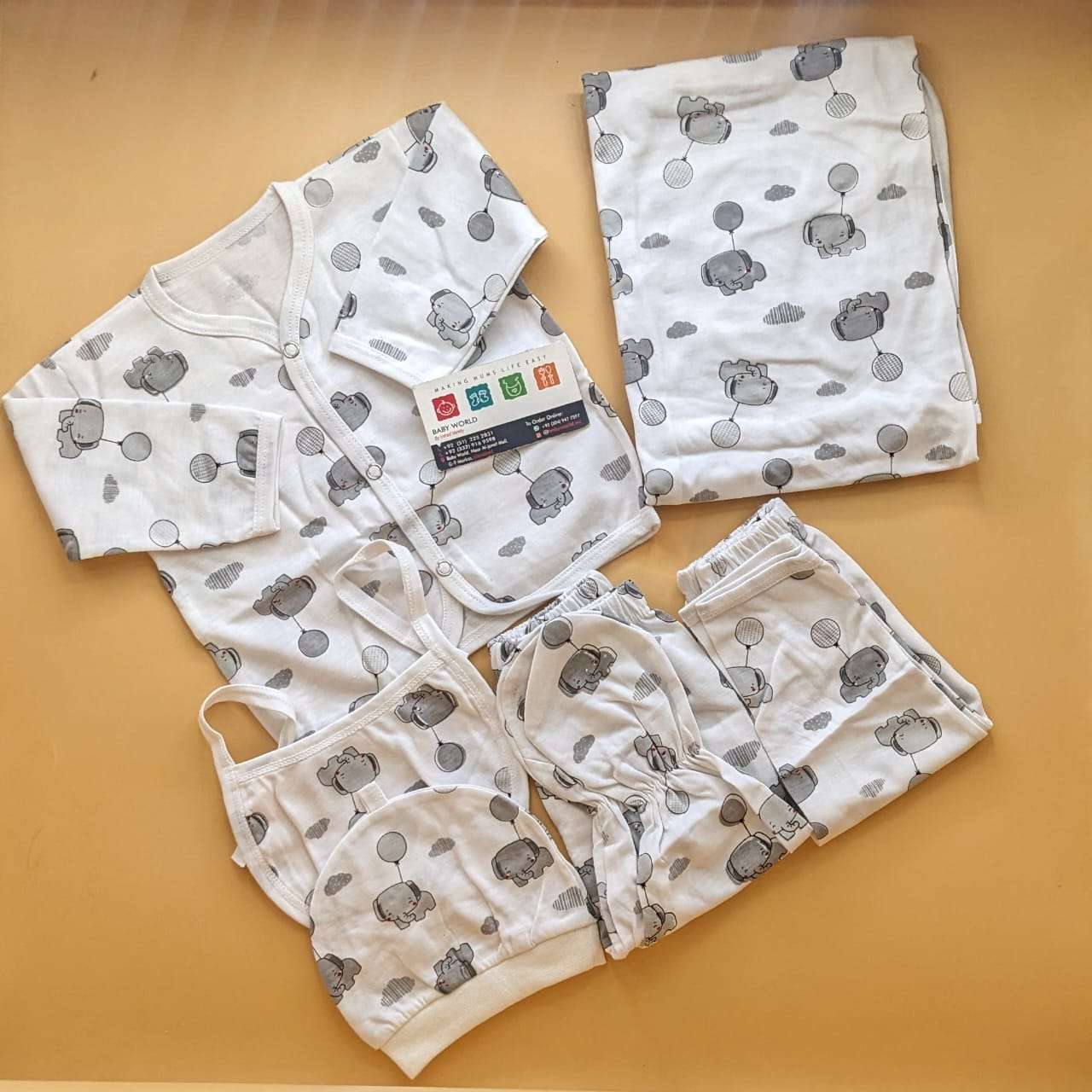 6 Pieces Starter/Suit Set - Elephant/Balloon🎈 - Image 5