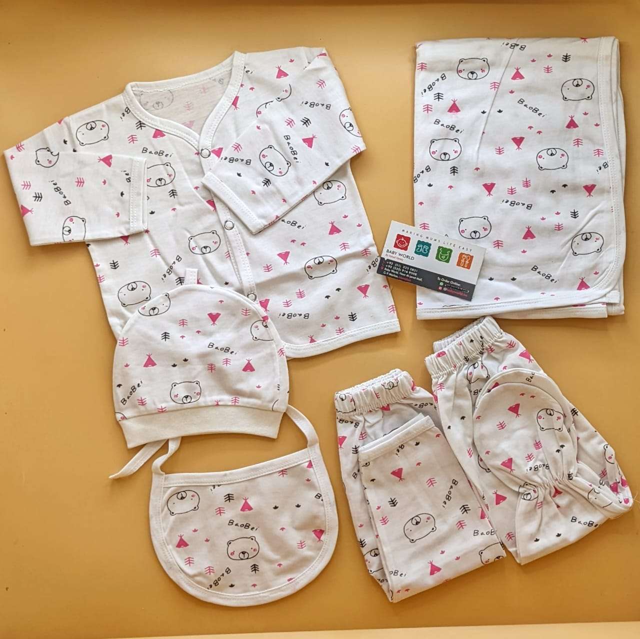 6 Pieces Starter/Suit Set - Bear/Trees 🌲 - Image 2