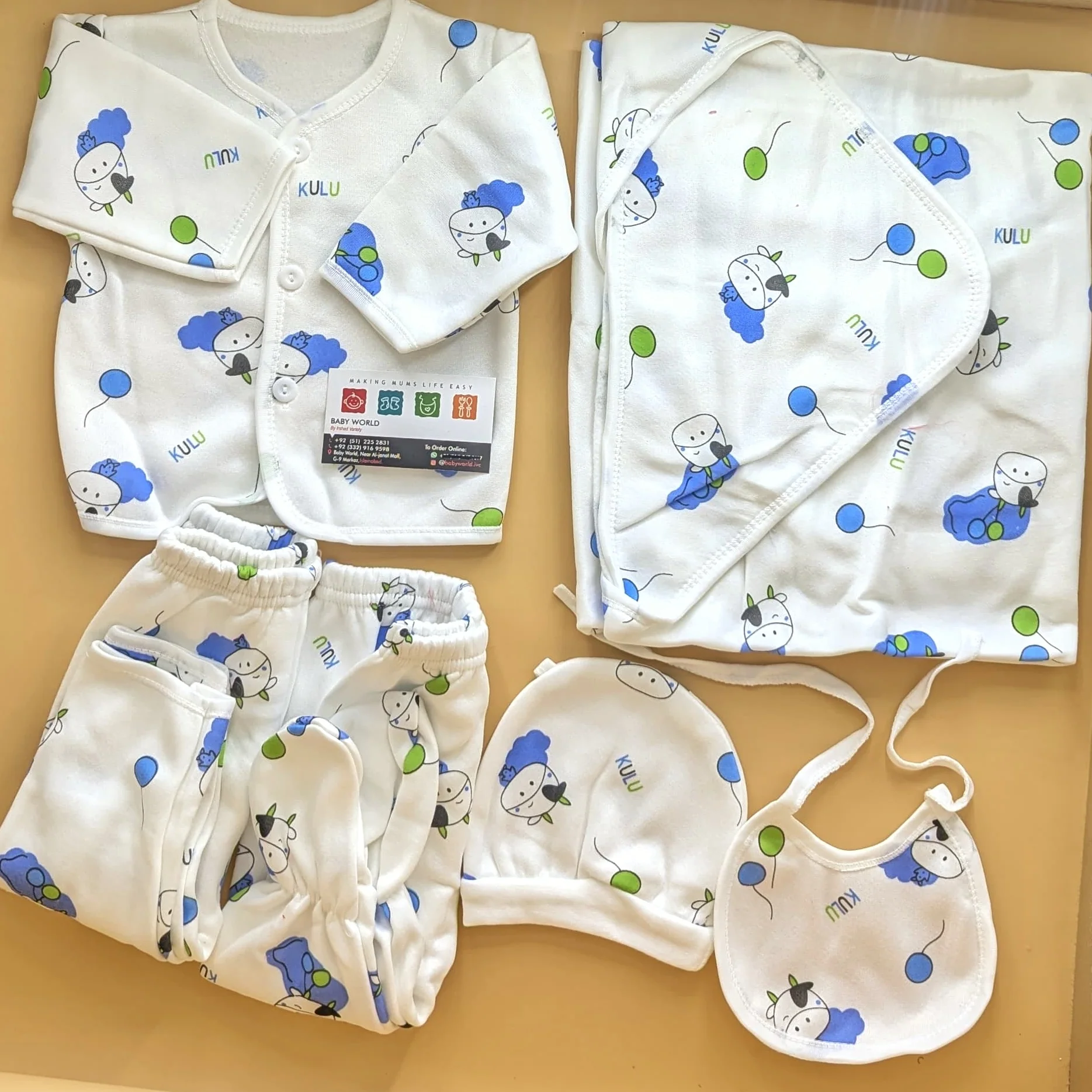 6 Pieces Starter/Suit Set - Cow - Winter - Image 4