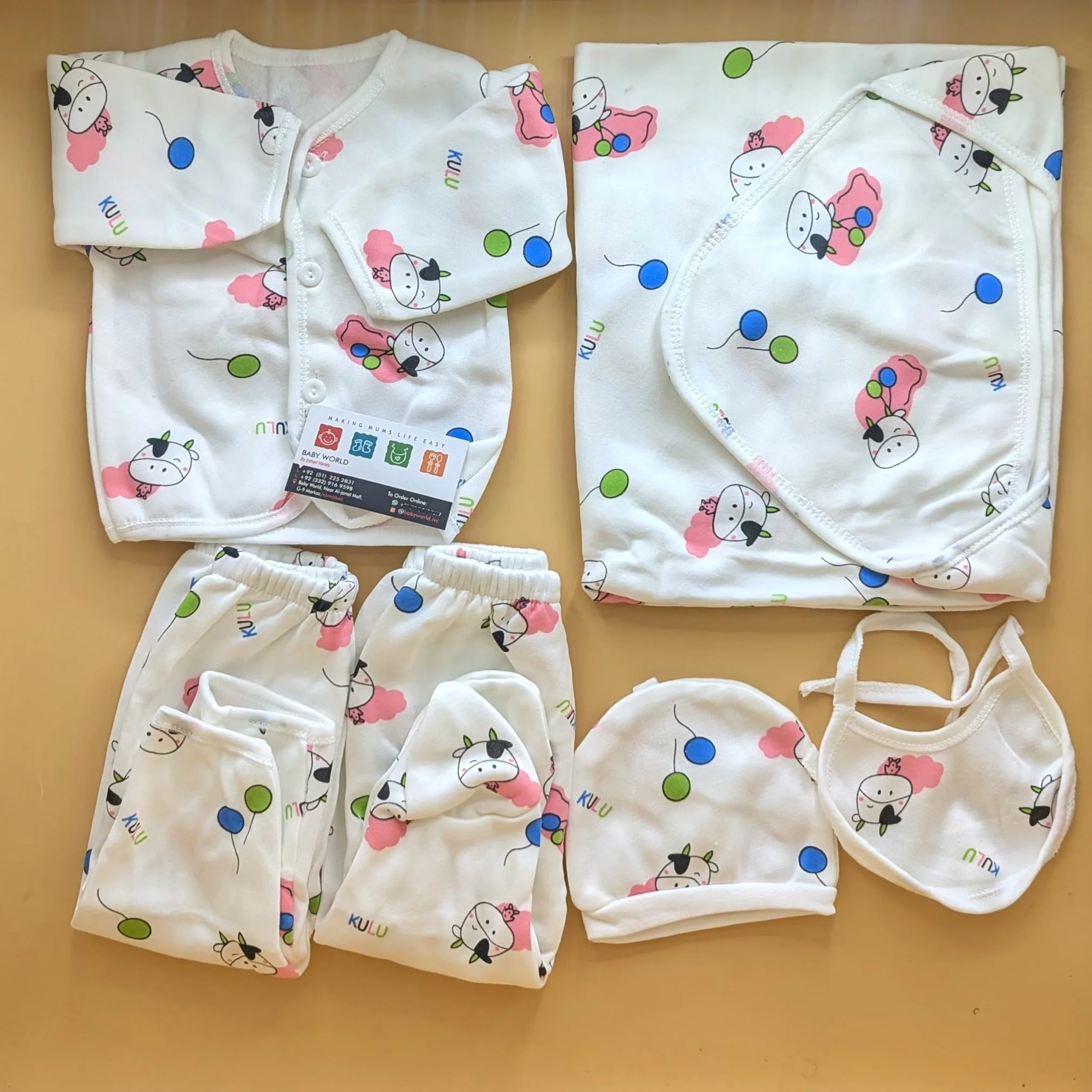 6 Pieces Starter/Suit Set - Cow - Winter - Image 5