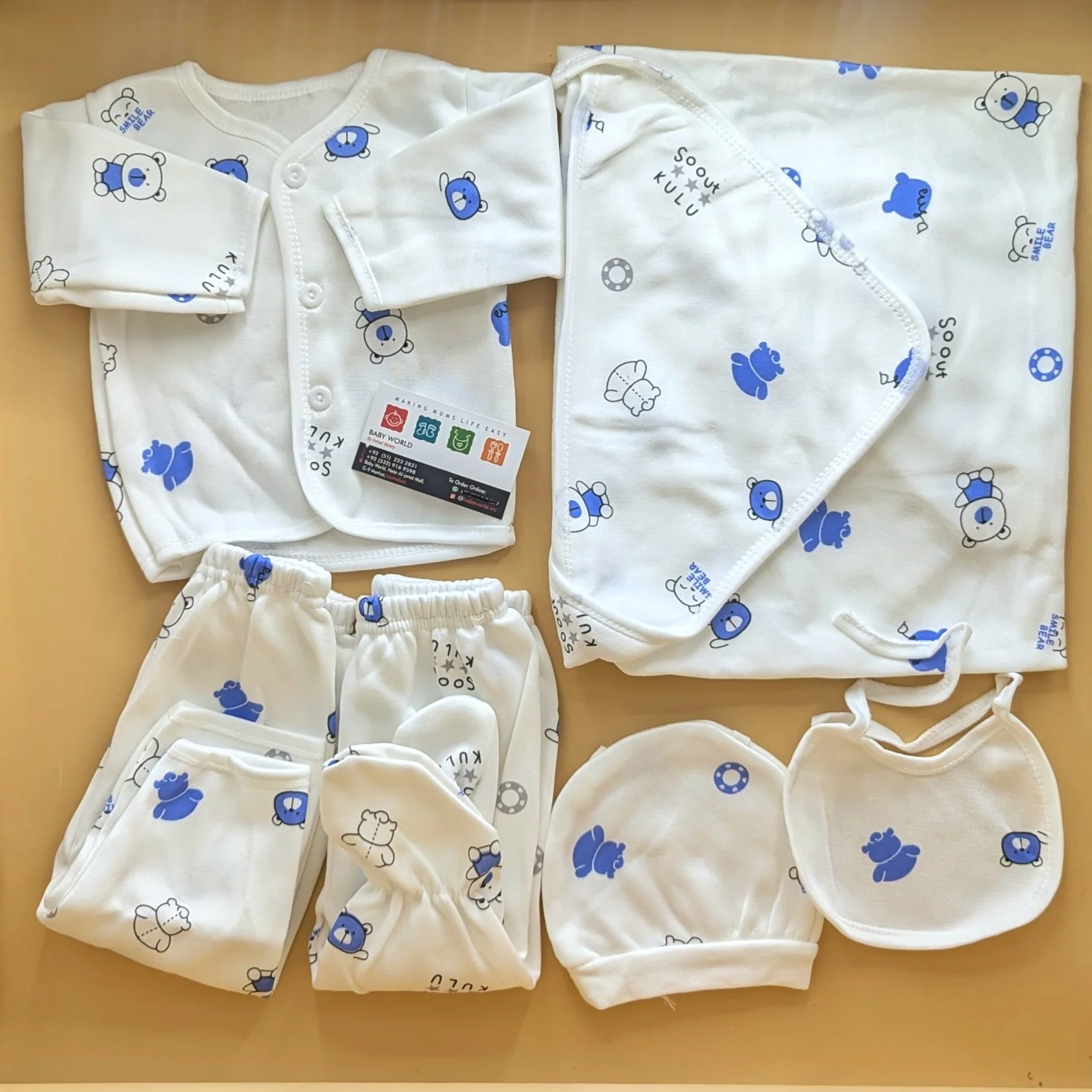 6 Pieces Starter/Suit Set - Smile Bear - Winter - Image 4