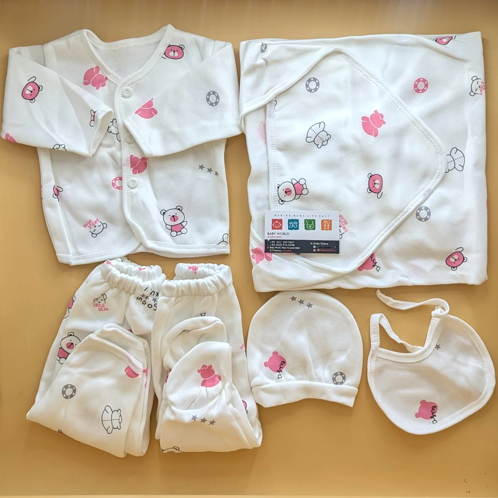 6 Pieces Starter/Suit Set - Smile Bear - Winter - Image 6