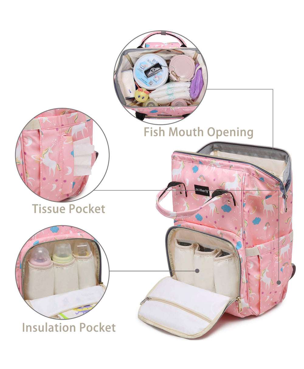 Baby Diaper Bag Pack - Great Egret - Image 3