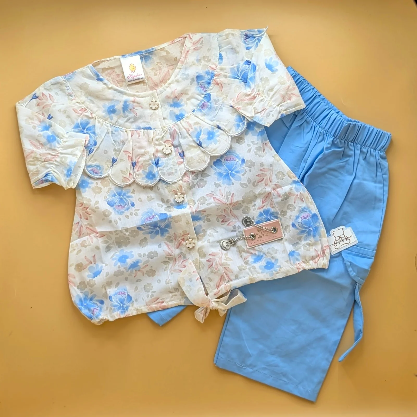 Baby Frock with Pant - Floral 🌺 - Image 14