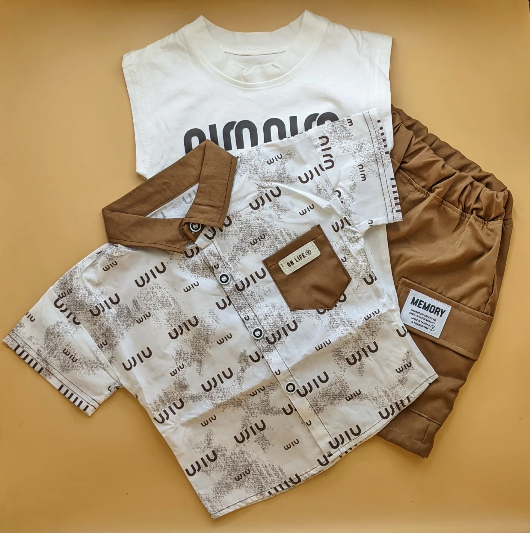 Baby Relaxed Fit 3 Pieces Co-Ord Set - On Life - Image 5