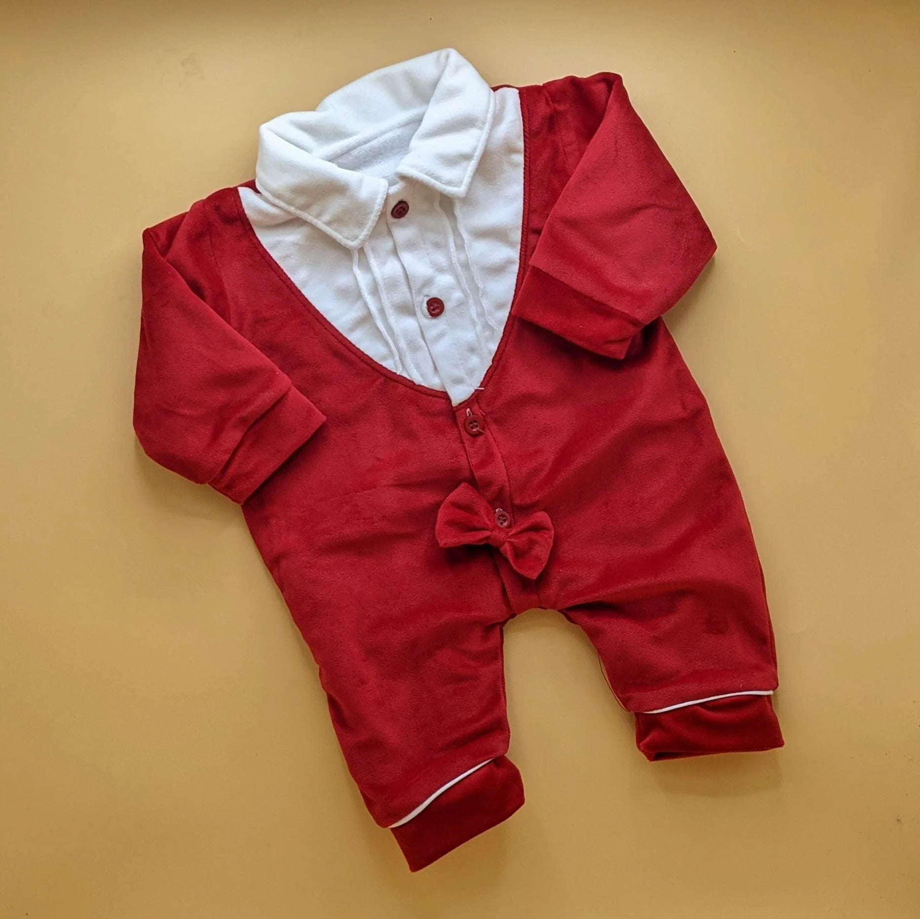 Baby Romper - Winter - Bow - Image 5