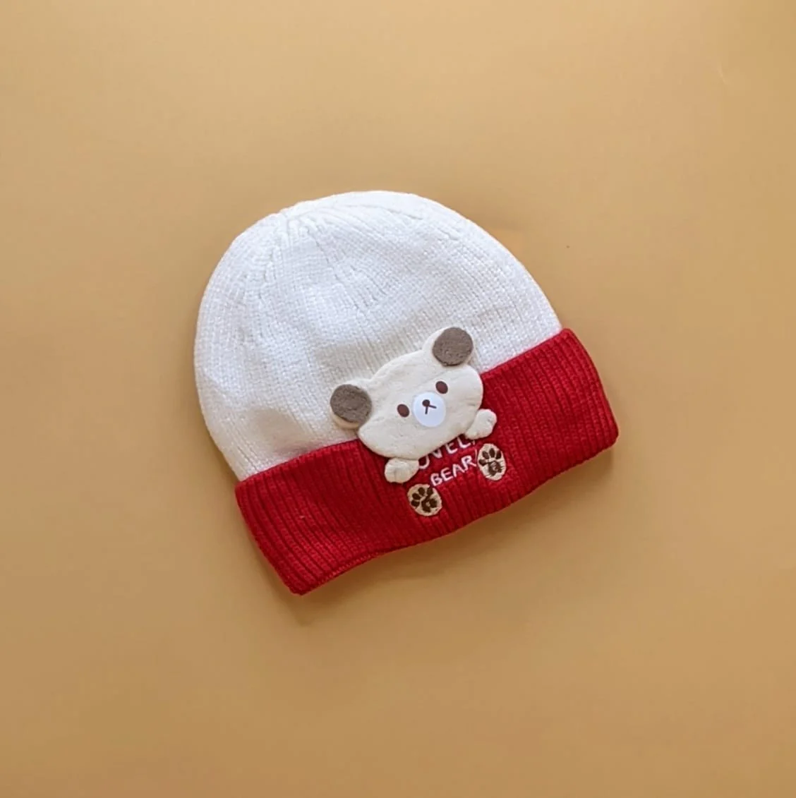 Baby Wool Cap - Lovely Bear 🐻 - Winter - Image 9