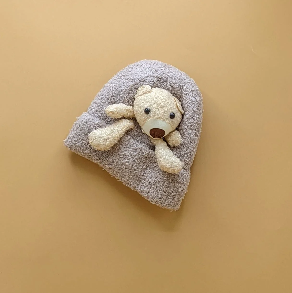 Baby Wool Cap - Teddy Bear 🧸 - Winter - Image 5