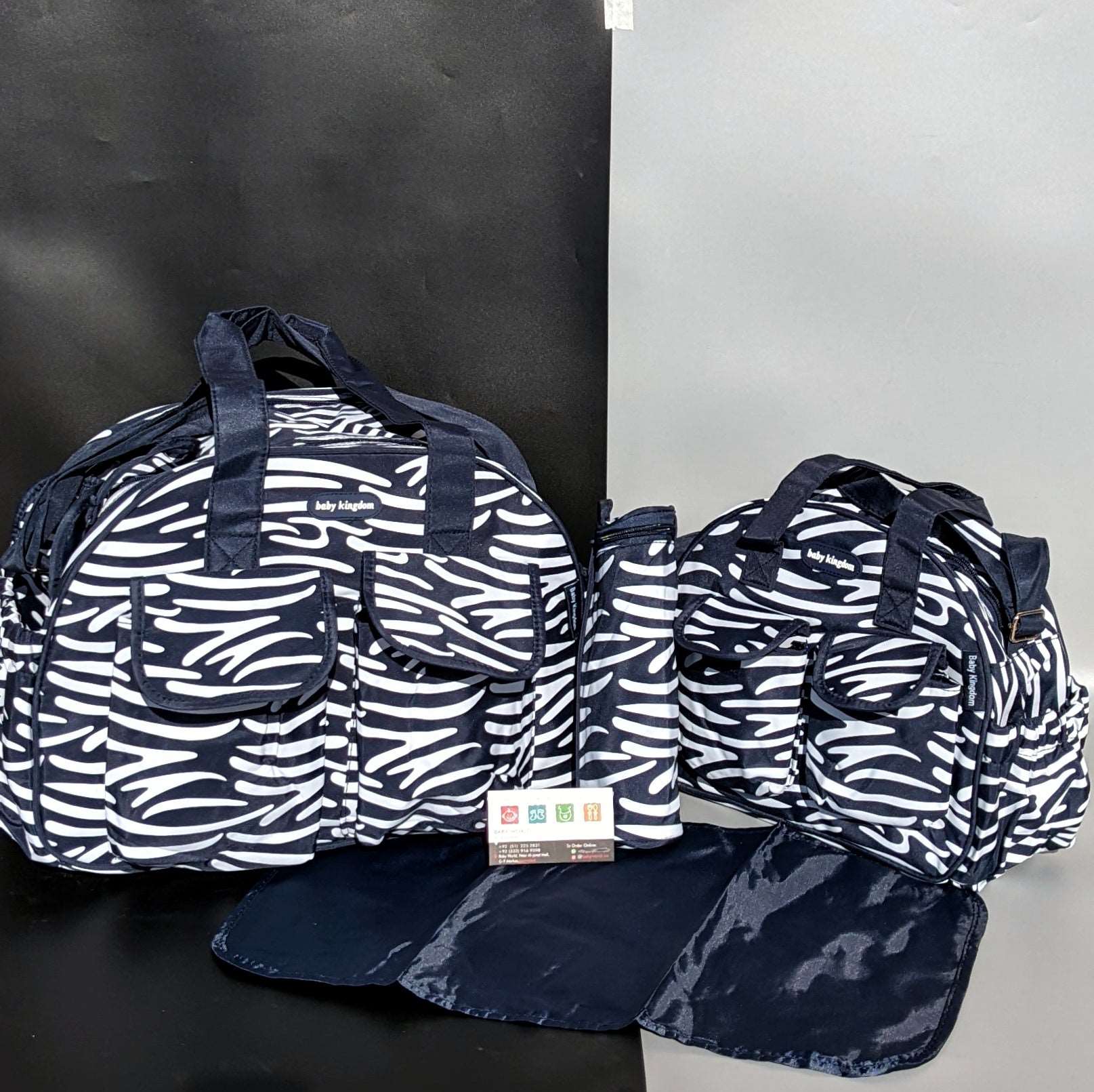 4 Pieces Bag Set - Line Pattern - Image 10