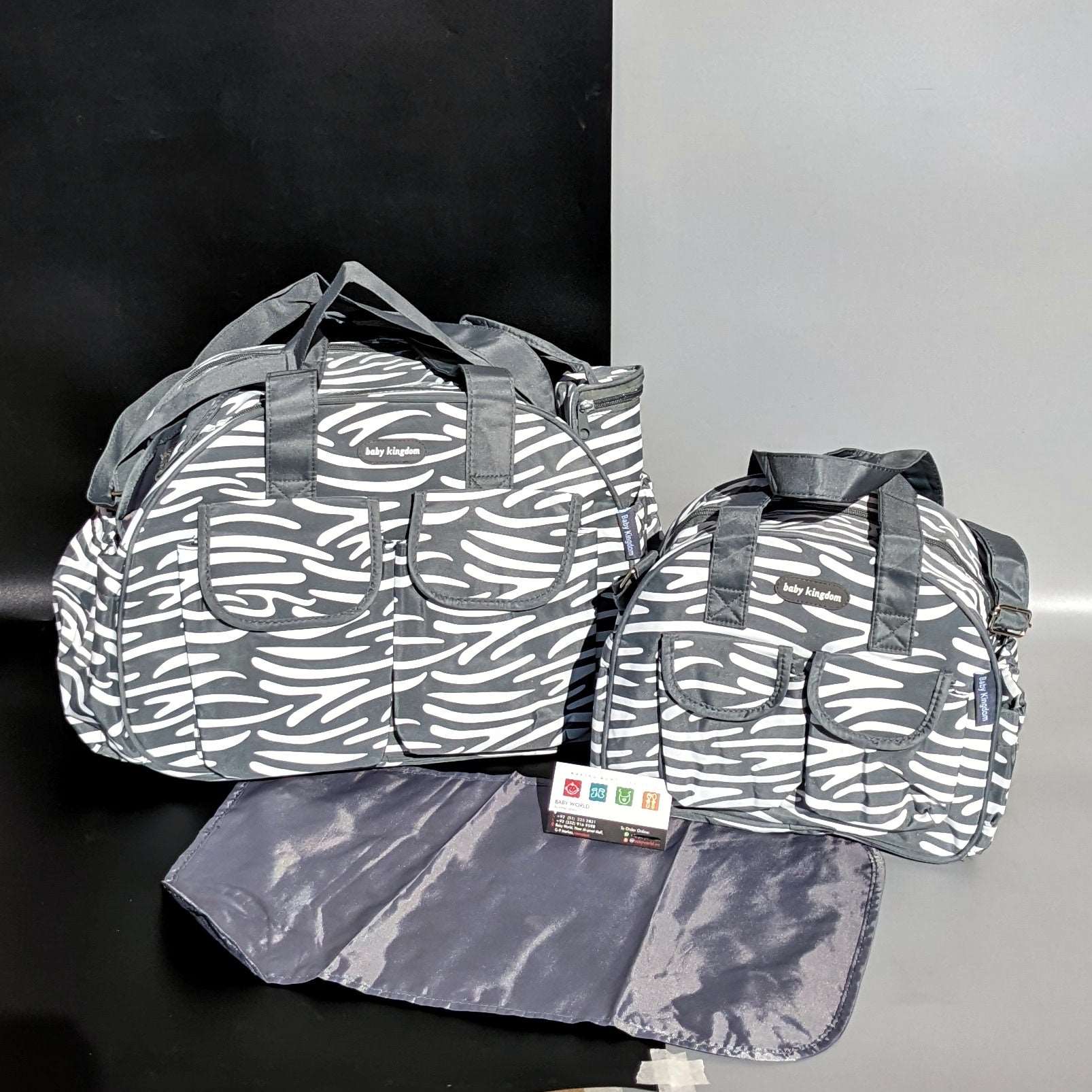 4 Pieces Bag Set - Line Pattern - Image 5