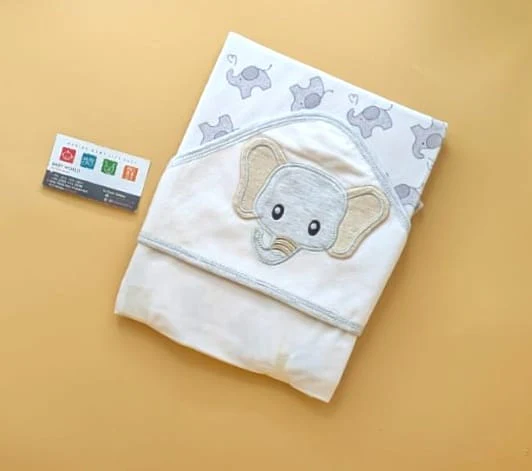 Hooded Wrapping Sheet/Blanket - Winter - Eleph 🐘 - Image 5