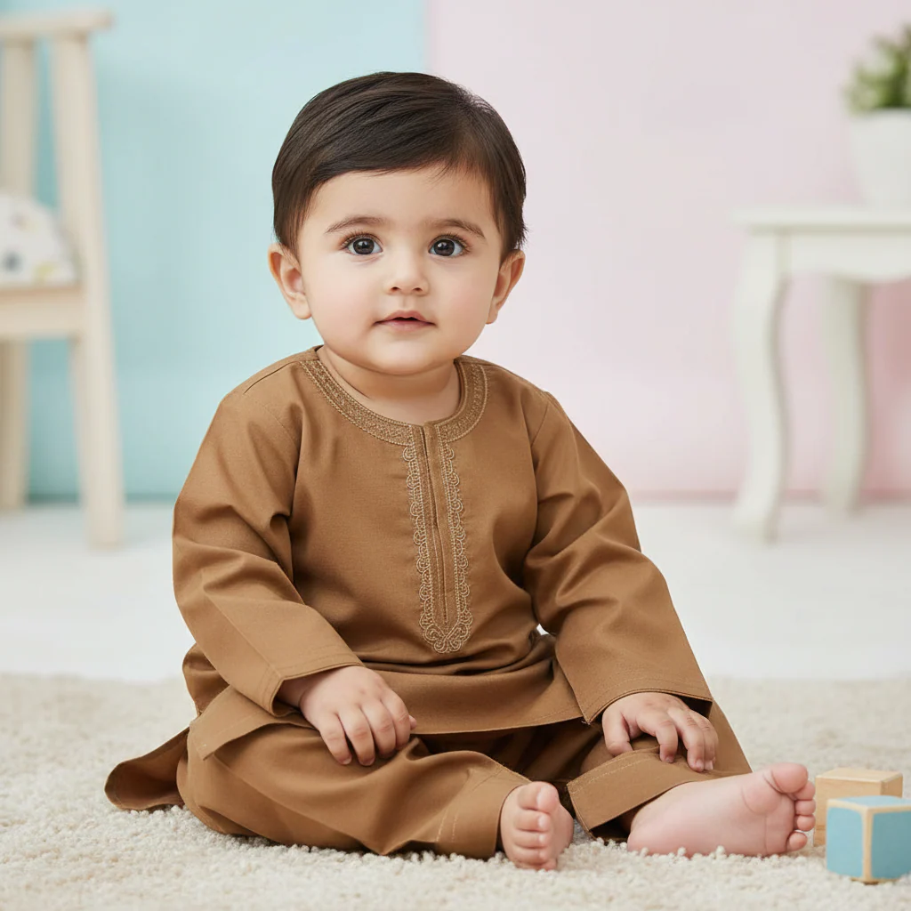 Kameez Shalwar - Zinc Brown