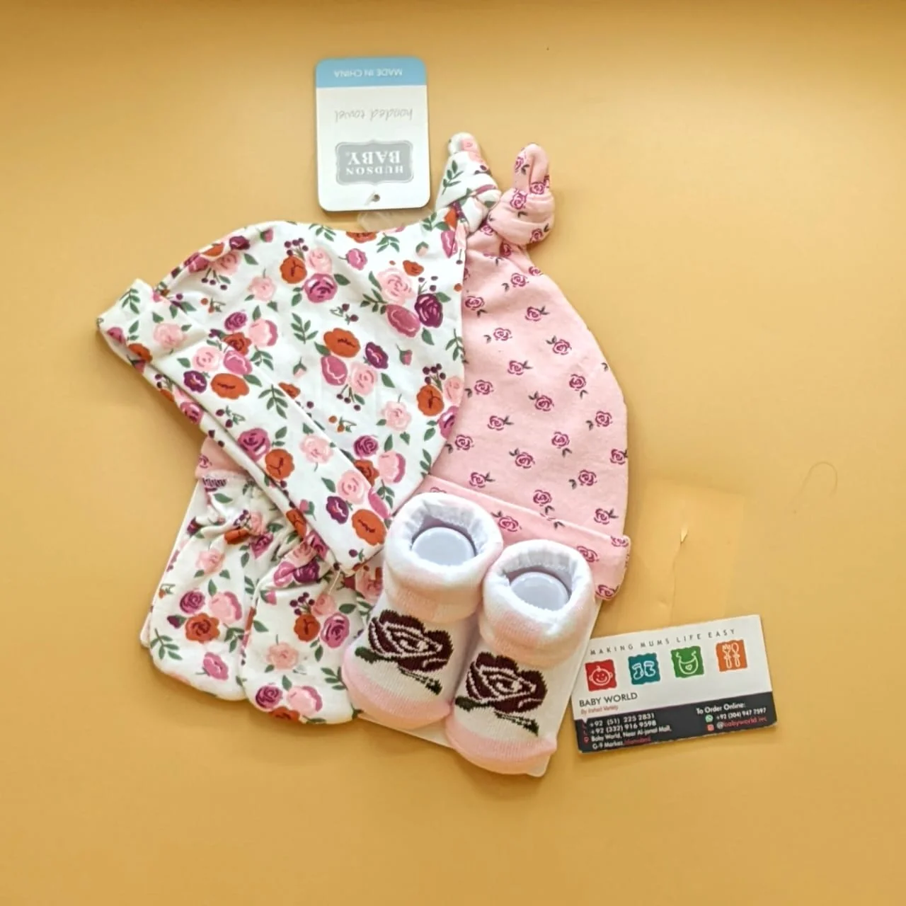 Pack of 2 Caps, Mittens & Booties Set - Image 23
