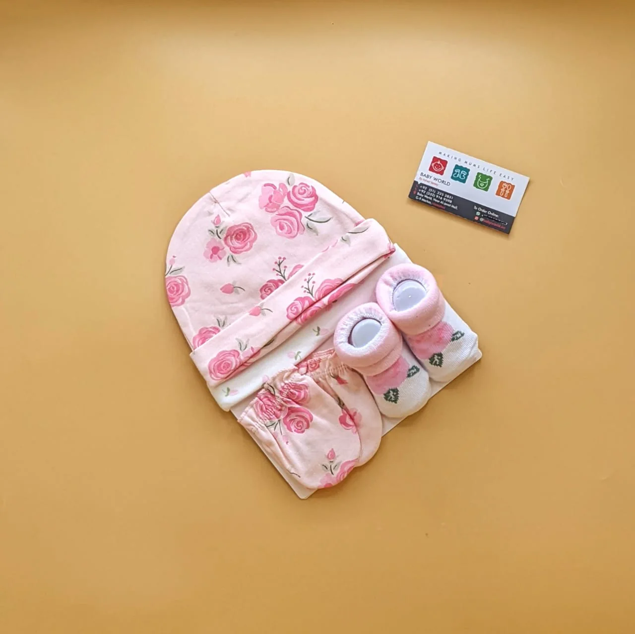 Pack of 2 Caps, Mittens & Booties Set - Image 7