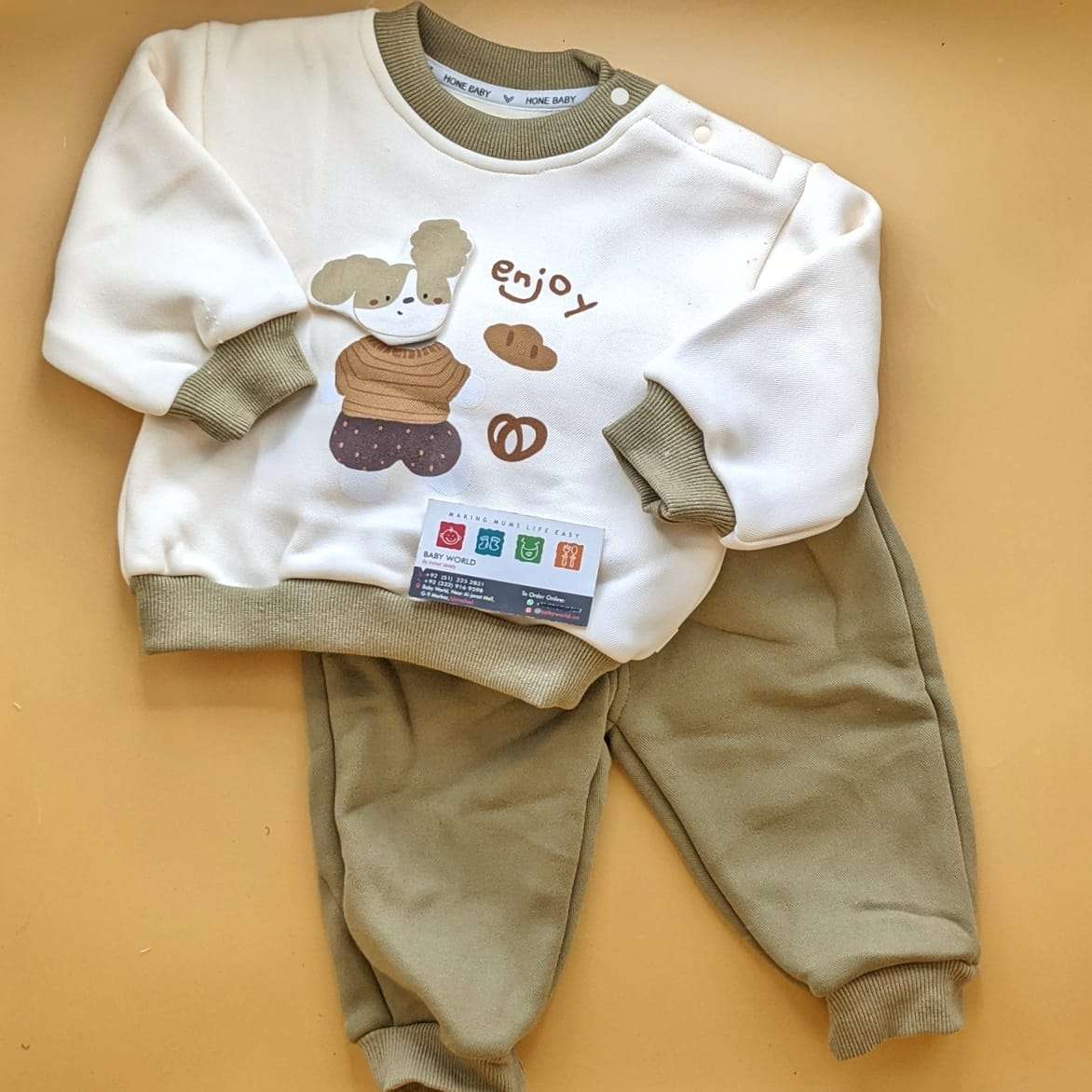Premium Quality Baby Sweater Suit Set - Winter - Enjoy - Image 5
