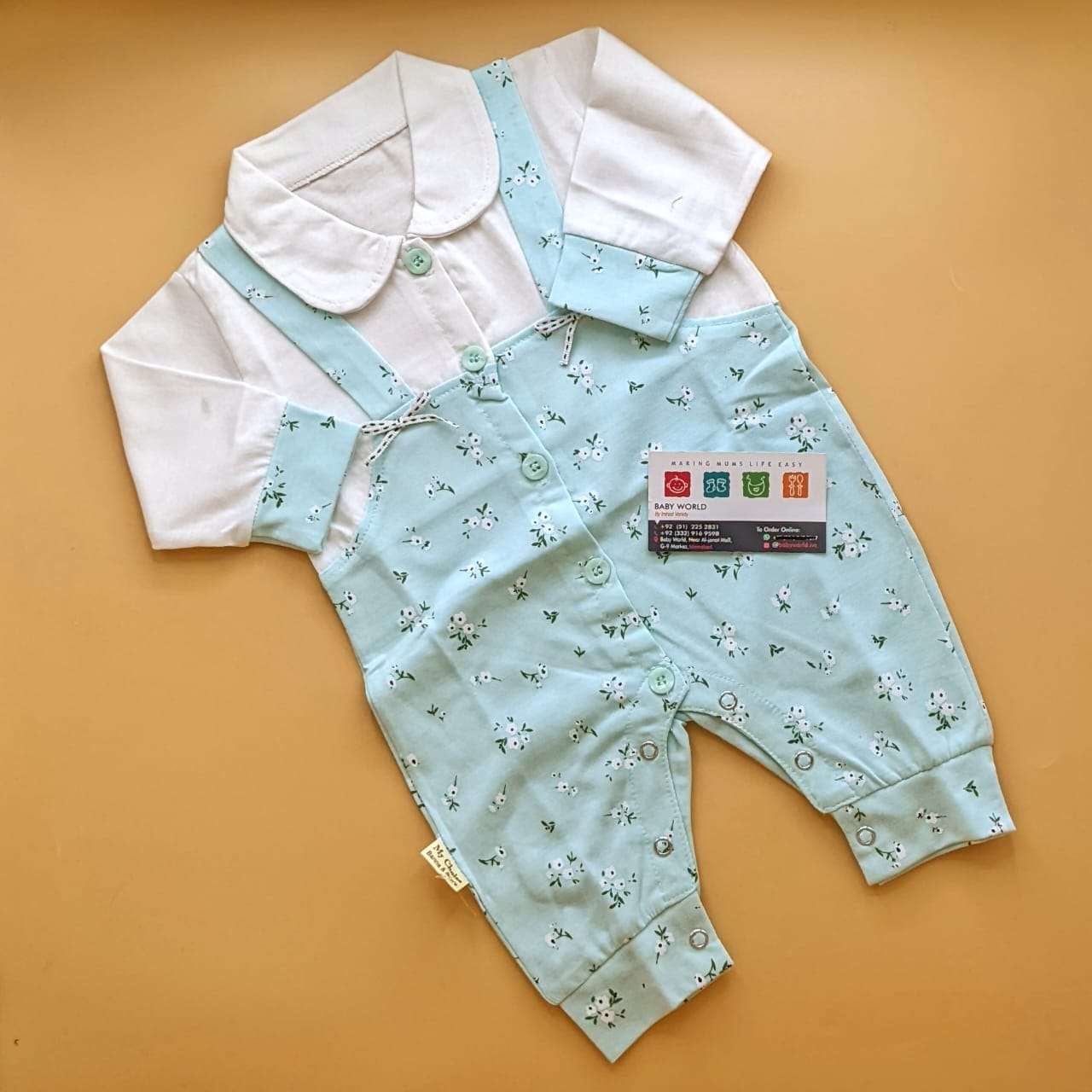 Romper - Floral/Stripes - Image 3
