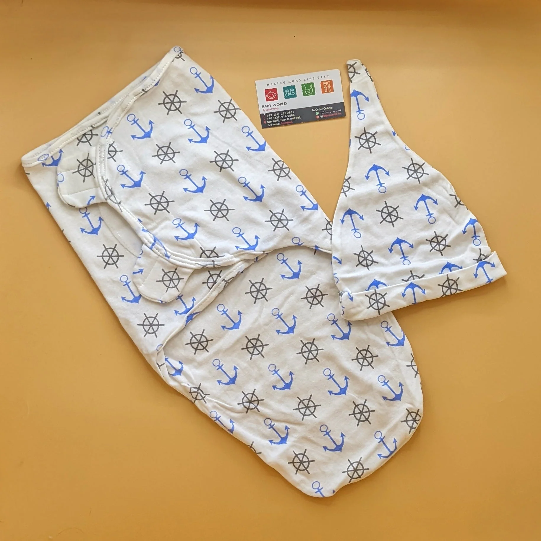Swaddle Wrap with Cap - Image 9